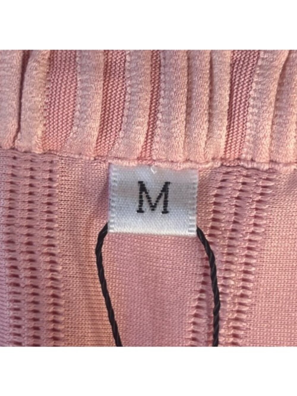 Fayenne Textured Short-Sleeve Blouse Womens Medium Pink New Button Detail - Picture 6 of 10
